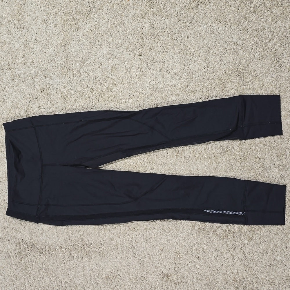 Lululemon Fresh Mesh Run 25" Black Size 4 - Picture 8 of 8